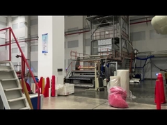 Tiga lapisan coextrusion bertiup film garis