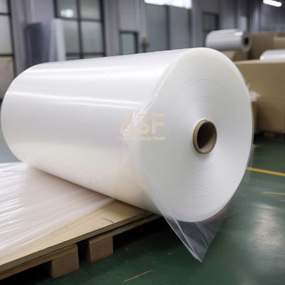 80 Mikron Translucent White Mono Axially Oriented PE Film Digunakan Sebagai Tutup Pelindung