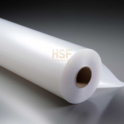 40μm Opaque White Oriented Polyethylene Film untuk aplikasi kemasan dan label