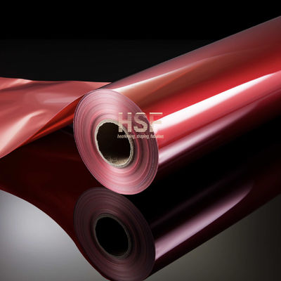 50 Mikron Opaque PET Merah Film Pelepasan Fluorosilikon Silikon Lapisan Sisi Luka Dalam