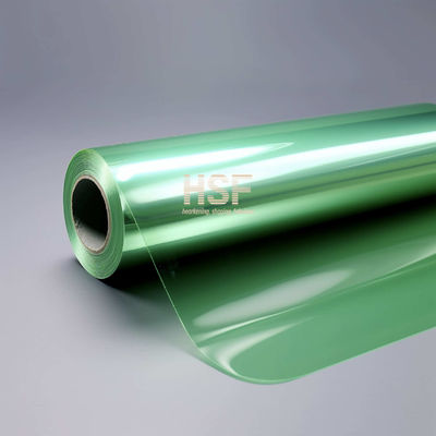 36μm Green Translucent PET Non Silicone Release Film untuk aplikasi elektronik dan otomotif