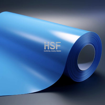 50μm Blue Monoaxially Oriented Polyethylene Film untuk kemasan, pertanian dan aplikasi medis