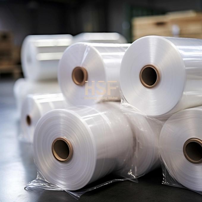 40μm Translucent White HDPE Film product sample showing material texture and translucency