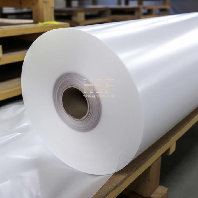 Close-up view of 60Î¼m CPP film demonstrating transparency and surface quality