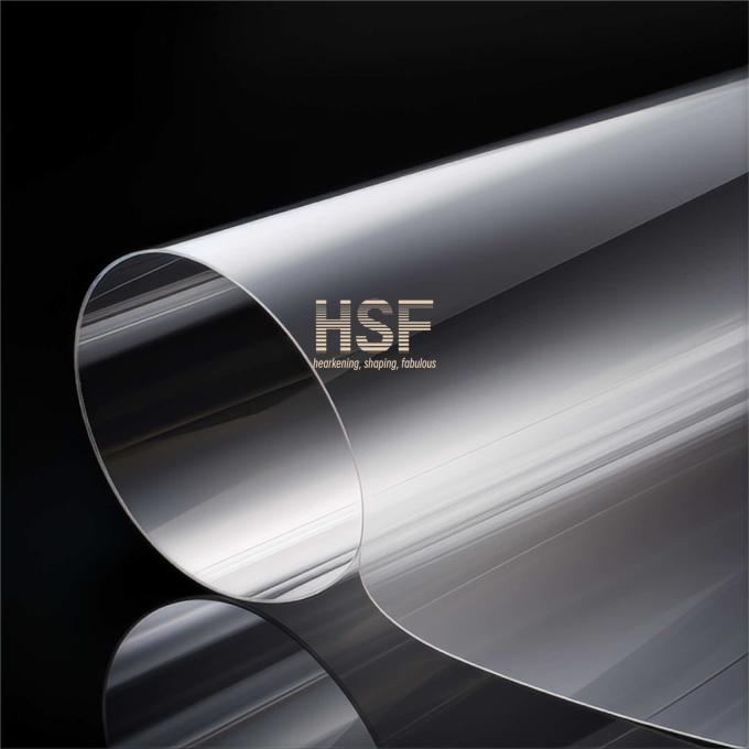Close-up view of 36Î¼m Clear PET Silicone Coated Release Film material